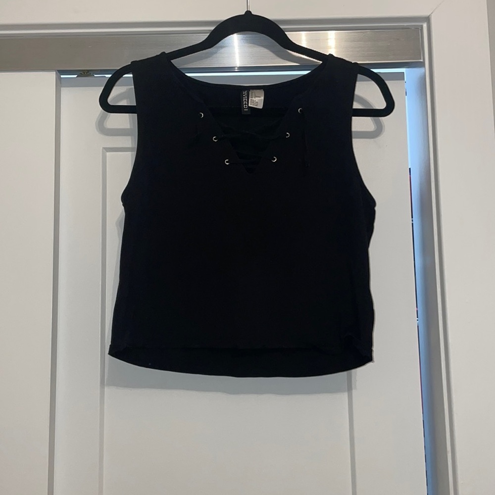 Lace Up Crop Top